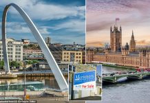 UK house prices up £9,000 in past year