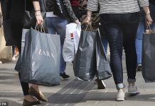 Consumer confidence slumps to a four-month low as households are gripped by a ‘sense
of unease’