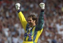 Goalkeeper DAVID SEAMAN was nicknamed ‘safe hands’ – but not on the road as he crashed an Aston Martin