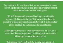 Car sharing firm Zipcar to close operations in the UK by the end of the year